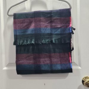 NWT Torrid Multi Color Plaid Blanket Scarf 92x14